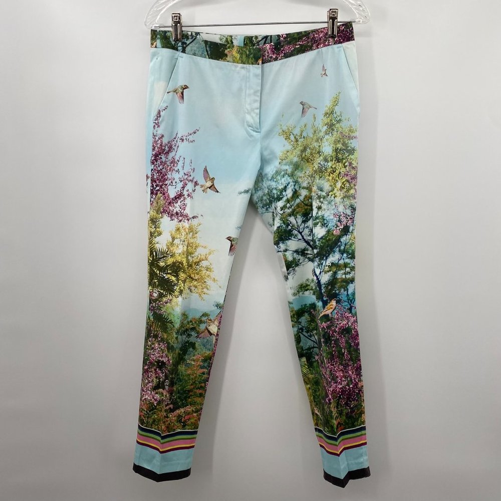 STRAIGHT LEG NATURE PRINT WOMENS PANTS